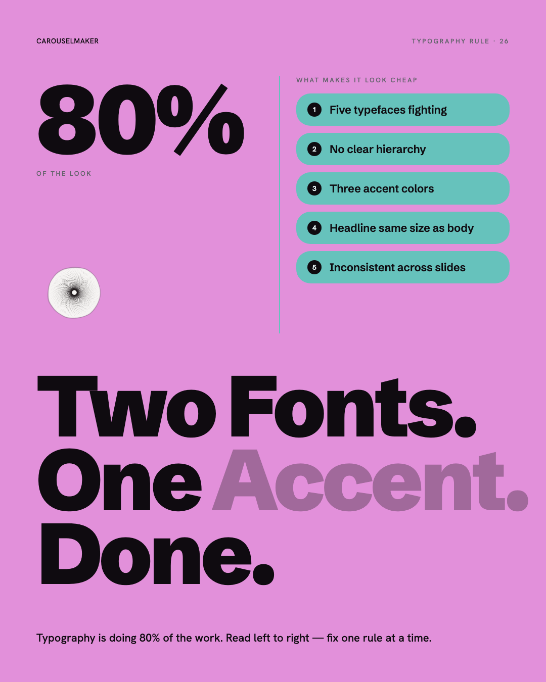 Typography Is 80% of a Good Carousel preview