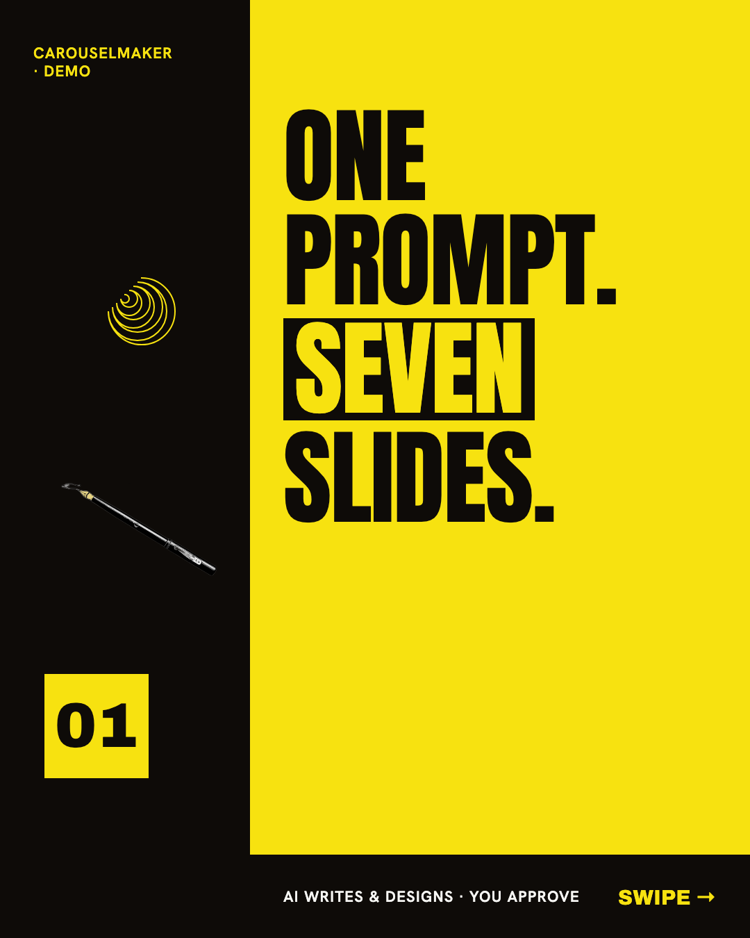 One Prompt, Seven Slides preview
